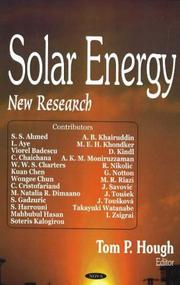 Cover of: Solar energy by Tom P. Hough (editor).