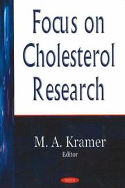 Cover of: Cholesterol by M.A. Kramer (editor).
