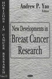 Cover of: New developments in breast cancer research