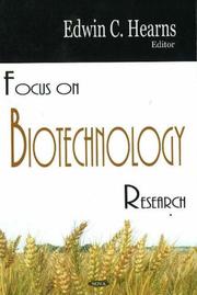 Cover of: Focus on Biotechnology Research
