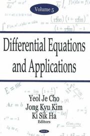 Cover of: Differential Equations And Applications, Vol 5