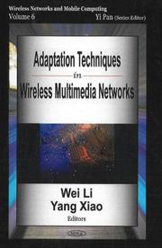 Cover of: Adaptation Techniques in Wireless Multimedia Networks (Wireless Networks and Mobile Computing)