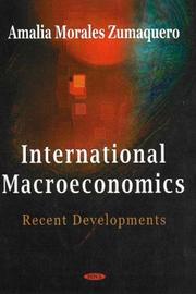 Cover of: International macroeconomics: recent developments