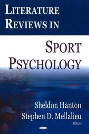 Cover of: Literature reviews in sport psychology: Sheldon Hanton and Stephen Mellalieu, editors.