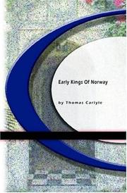 Cover of: Early Kings of Norway