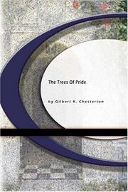 Cover of: The Trees of Pride by Gilbert Keith Chesterton