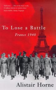 Cover of: To Lose a Battle by 