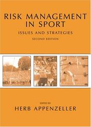 Cover of: Risk management in sport by by Herb Appenzeller, editor.