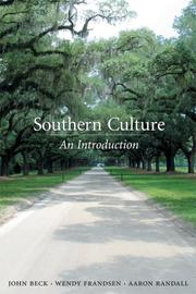Cover of: Southern Culture: An Introduction