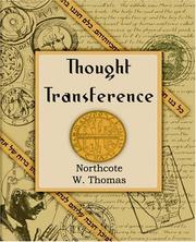 Cover of: Thought Transference (1905)