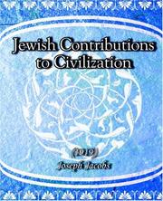 Cover of: Jewish Contributions to Civilization (1919)