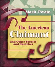 Cover of: The American Claimant (1896) by Mark Twain