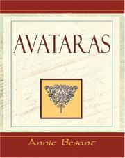 Cover of: Avataras - 1900 by Annie Wood Besant