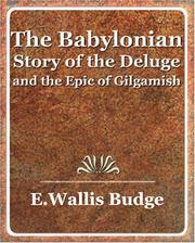 Cover of: The Babylonian Story of the Deluge and the Epic of Gilgamish - 1920