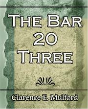 Cover of: The Bar-20 Three - 1921