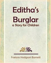 Cover of: Editha's Burglar by Frances Hodgson Burnett