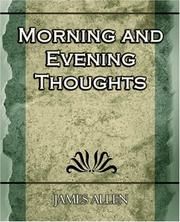Morning and Evening Thoughts