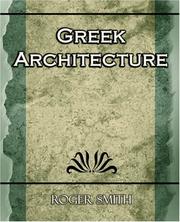 Cover of: Greek Architecture