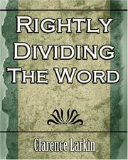 Cover of: Rightly Dividing The Word  (Religion)