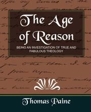 Cover of: The Age of Reason by Thomas Paine