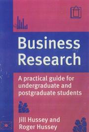 Cover of: Business Research by Jill Hussey, Roger Hussey