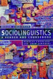 Cover of: Sociolinguistics by Nikolas Coupland