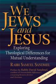 Cover of: We Jews and Jesus: Exploring Theological Differences for Mutual Understanding