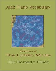 Cover of: Jazz Piano Vocabulary, Vol. 4: The Lydian Mode