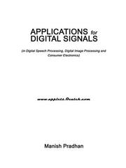 Cover of: Applications For Digital Signals