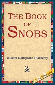 The book of snobs by William Makepeace Thackeray