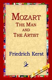 Cover of: Mozart The Man And The Artist by Friedrich Kerst