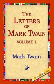 Cover of: The Letters Of Mark Twain