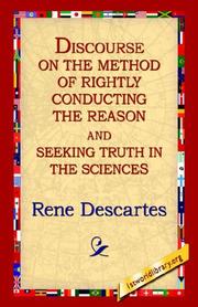 Cover of: Discourse on the Method of Rightly by René Descartes