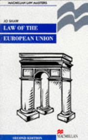 Cover of: The Law of the European Union (Palgrave Law Masters)