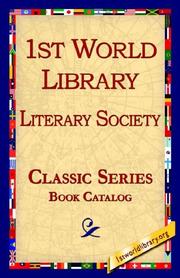 Cover of: 1st World Library - Literary Society Catalog And Retail Price List by Rodney Charles