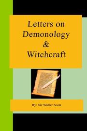 Cover of: Letters on Demonology and Witchcraft by Sir Walter Scott