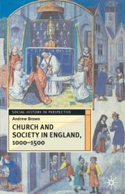 Cover of: Church and Society in England, 1000-1500 (Social History in Perspective)