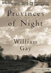 Cover of: Provinces of Night | William Gay