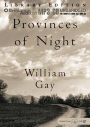 Cover of: Provinces of Night by William Gay