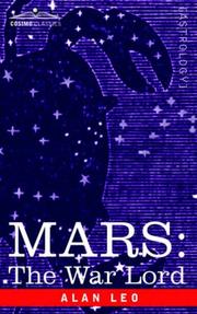Cover of: MARS: The War Lord