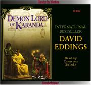 Cover of: Demon Lord of Karanda by 
