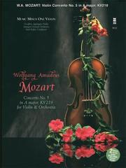 Cover of: Music Minus One Violin: MOZART Violin Concerto No. 5 in A major, KV219 (Book & 2 CDs)