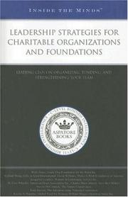 Cover of: Inside the Minds: Leadership Strategies for Charitable Organizations and Foundations | Aspatore Books Staff