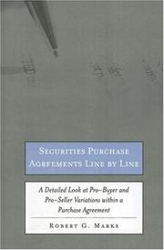 Securities Purchase Agreements Line by Line by Robert G. Marks