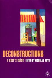 Cover of: Deconstructions: A User's Guide