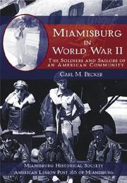Cover of: Miamisburg in World War II: the soldiers and sailors of an American community