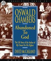 Cover of: Oswald Chambers: Abandoned to God