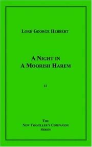 Cover of: A Night in a Moorish Harem by Lord George Herbert