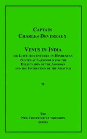 Cover of: Venus in India; or Love Adventures in Hindustan by Charles Devereaux