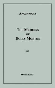 Book cover: The Memoirs of Dolly Morton | Anonymous